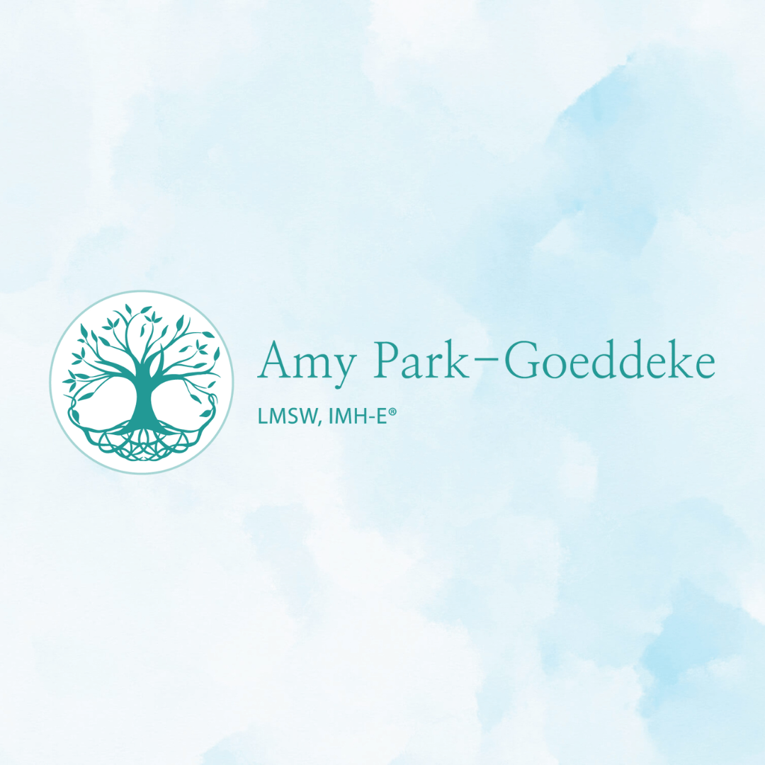 Amy Park-Goeddeke logo on blue sky background